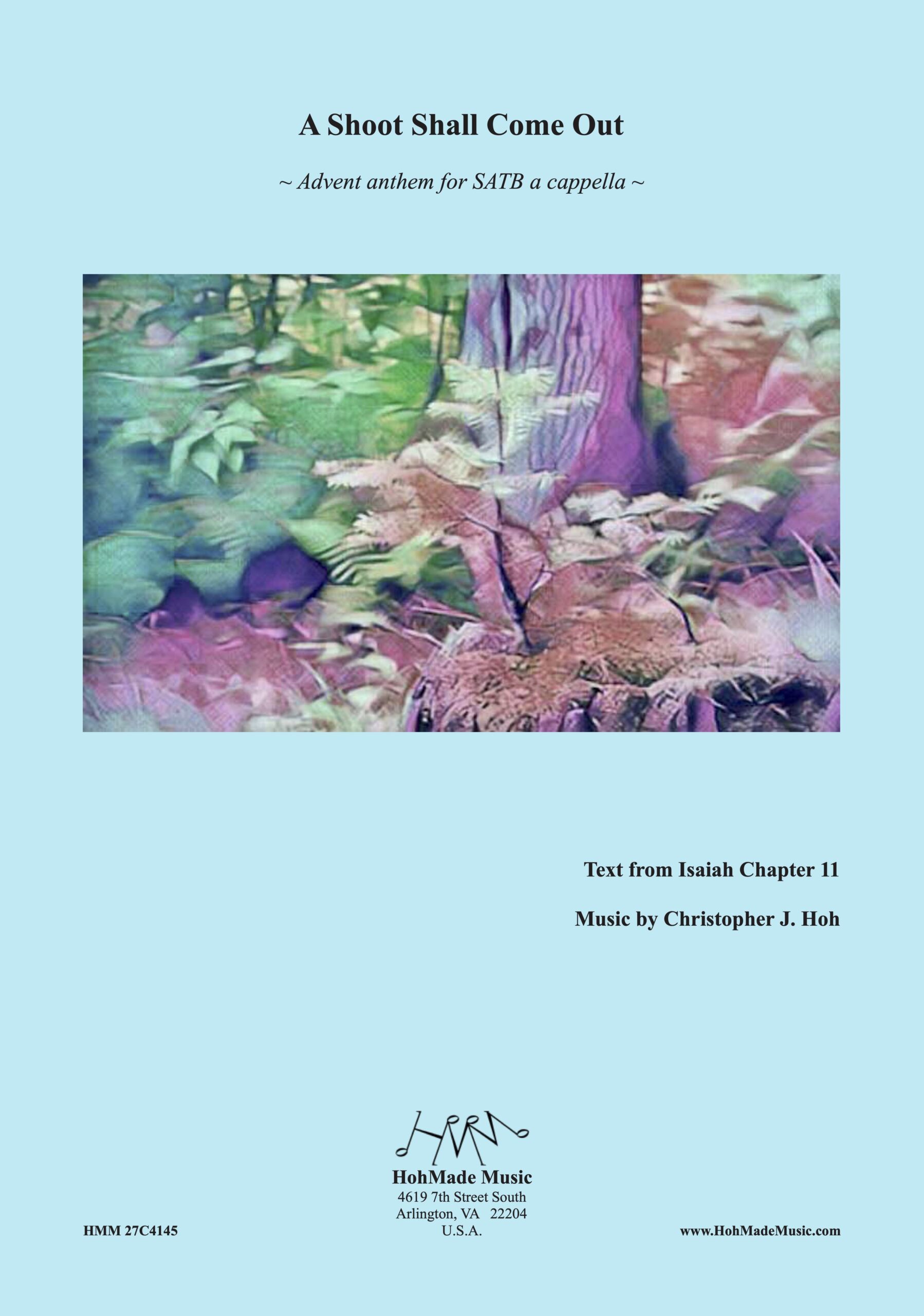 Cover of sheet music for A Shoot Shall Come Out